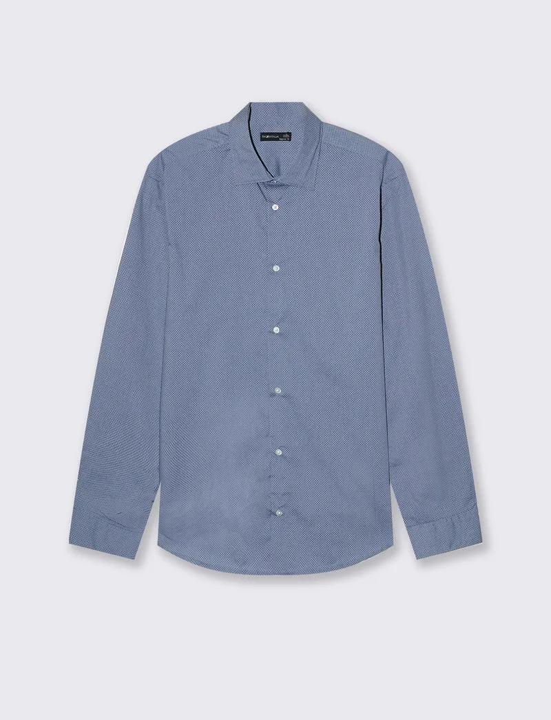CAMICIA MICRO FANTASIA REGULAR FIT - CARTA DA ZUCCHERO