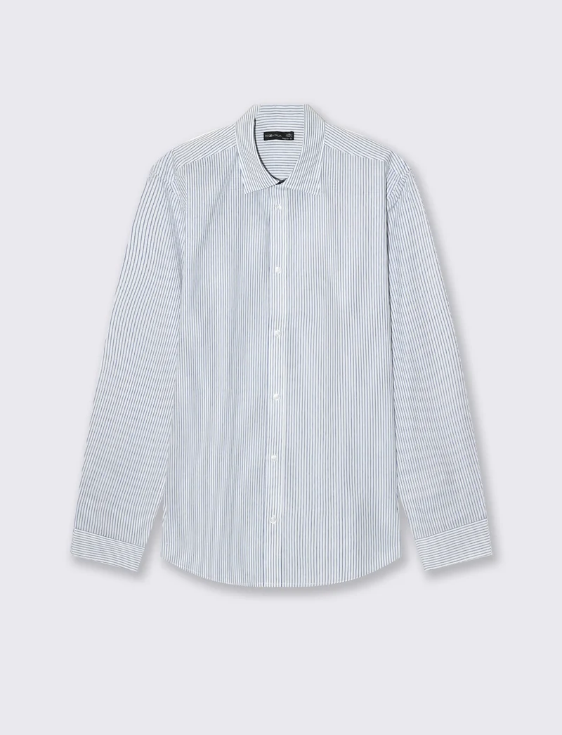 CAMICIA REGULAR FIT EASY IRON UNITA ED A FANTASIA - Bluette