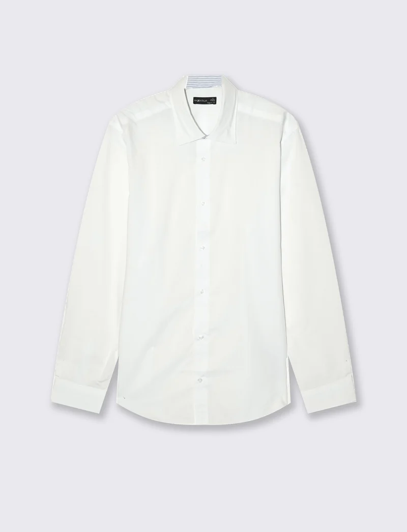 CAMICIA REGULAR FIT EASY IRON UNITA ED A FANTASIA - Bianco