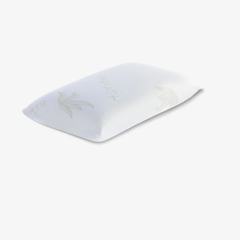 Cuscino 70x40 cm - alto 13 cm, in Memory Foam, sfoderabile, tessuto AloeVera.