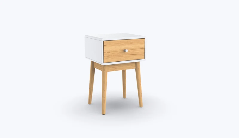 Comodino Essential bianco