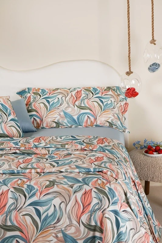 Completo Letto Amalfi Neìth in Raso di Cotone