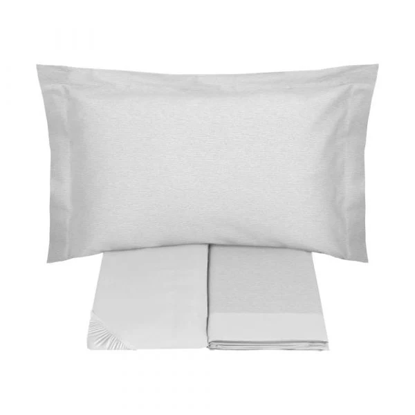 Completo letto Tea matrimoniale in raso di puro cotone di Somma
