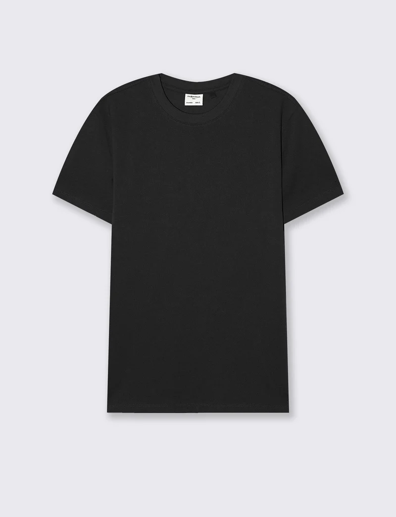 T-SHIRT IN PIQUET PREMIUM - Nero