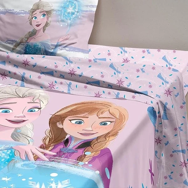 ❄️ Set Lenzuolo Copriletto Singolo Frozen 100% Cotone – Prodotto Ufficiale Disney