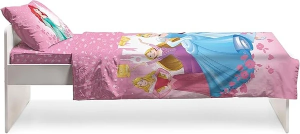 👑 Set Lenzuolo Copriletto Singolo Princess 100% Cotone – Prodotto Ufficiale Disney