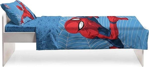 🕸️ Set Lenzuolo Copriletto Singolo Spiderman 100% Cotone – Prodotto Ufficiale Marvel