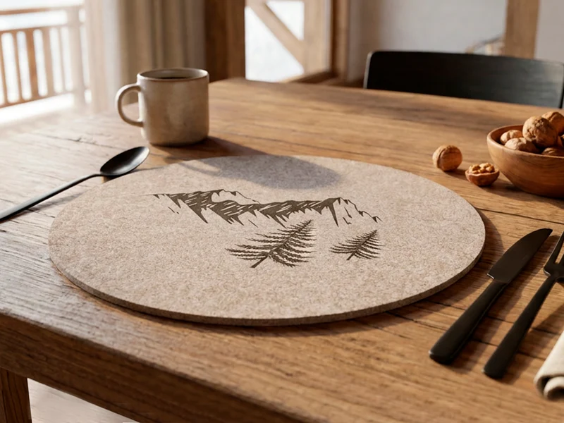 Sottopiatto Nordico in Feltro – Set da 6 Pezzi