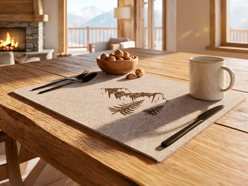 Tovaglietta Americana Nordico in Feltro – Set da 6 Pezzi