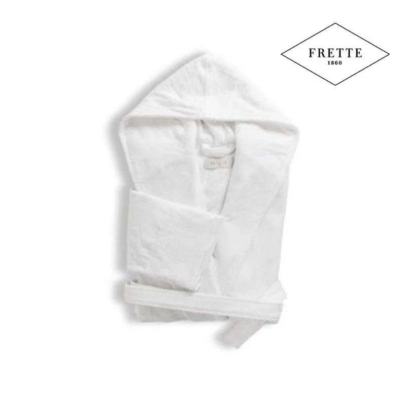 Accappatoio con cappuccio in velour 400 g/m2 bianco - Frette