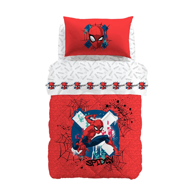 Trapunta spiderman red in Cotone 300 gr/mq