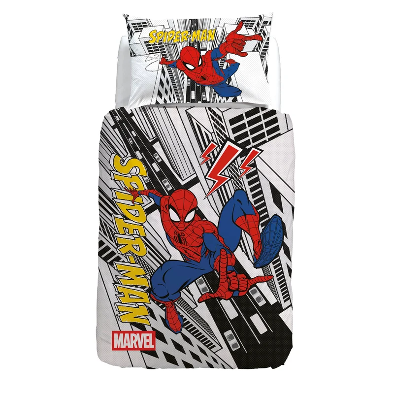 Copripiumino con federe Spider Man Senses in Cotone