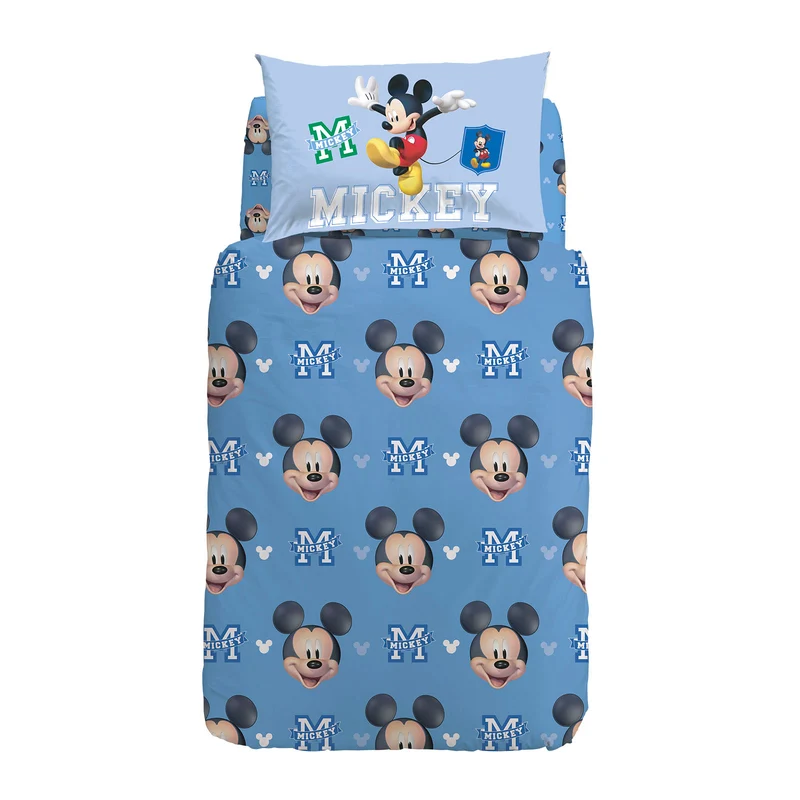 Completo Copripiumino Mickey Mouse in Cotone