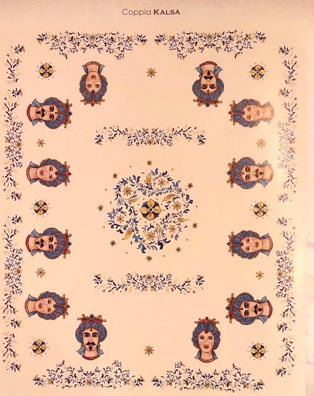 Tovaglia Coppia Kalsa in cotone misto lino di Maison Folies