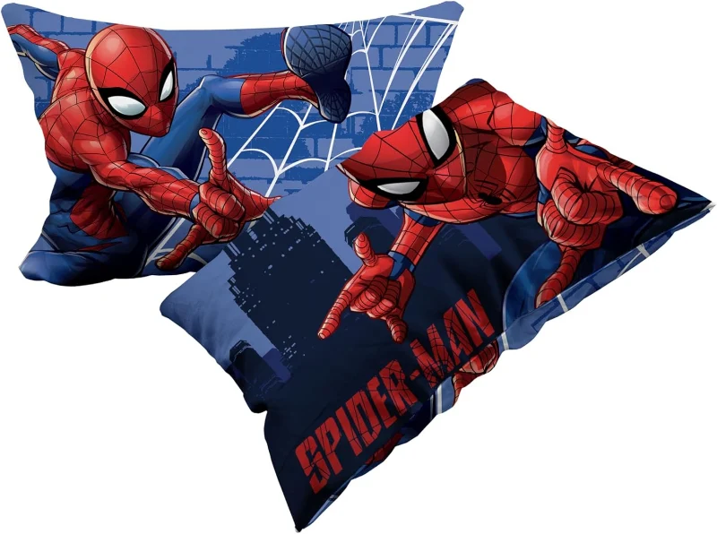 Set di 2 Federe Spiderman 50x80 cm in Cotone 100% – Hermet | Per Appassionati di Supereroi