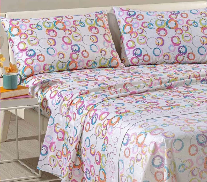 Completo Letto Caleffi Graphic in Puro Cotone - Fantasia Colorata e Moderna