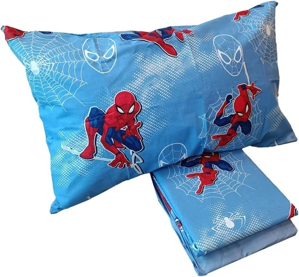 Completo letto Disney singolo Spiderman in cotone di Hermet Home