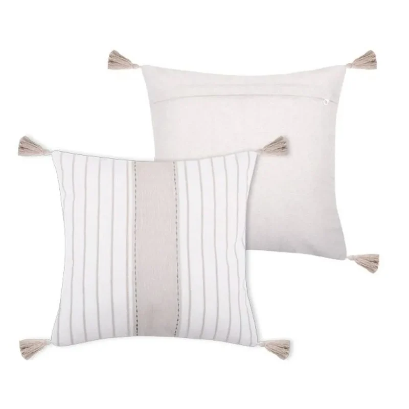 Cuscino arredo monica sfoderabile colore naturale