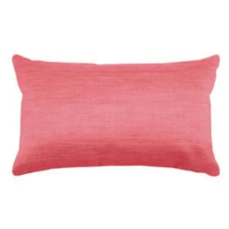 Cuscino arredo imbottito colore corallo non sfoderabile