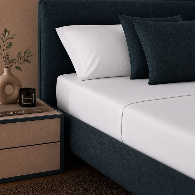 Lenzuolo in percalle Firenze con angoli cm 180x200 (King Size)