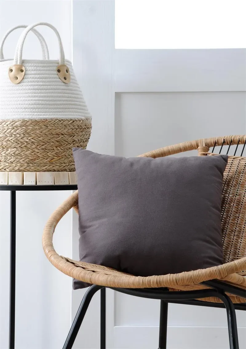 Cuscino arredo duo imbottito colore grigio non sfoderabile