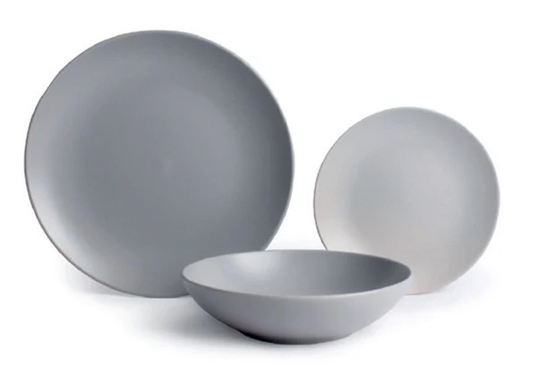 Servizio Piatti 18 Pezzi Kilkenny in Ceramica Satinata – Sophie Maison