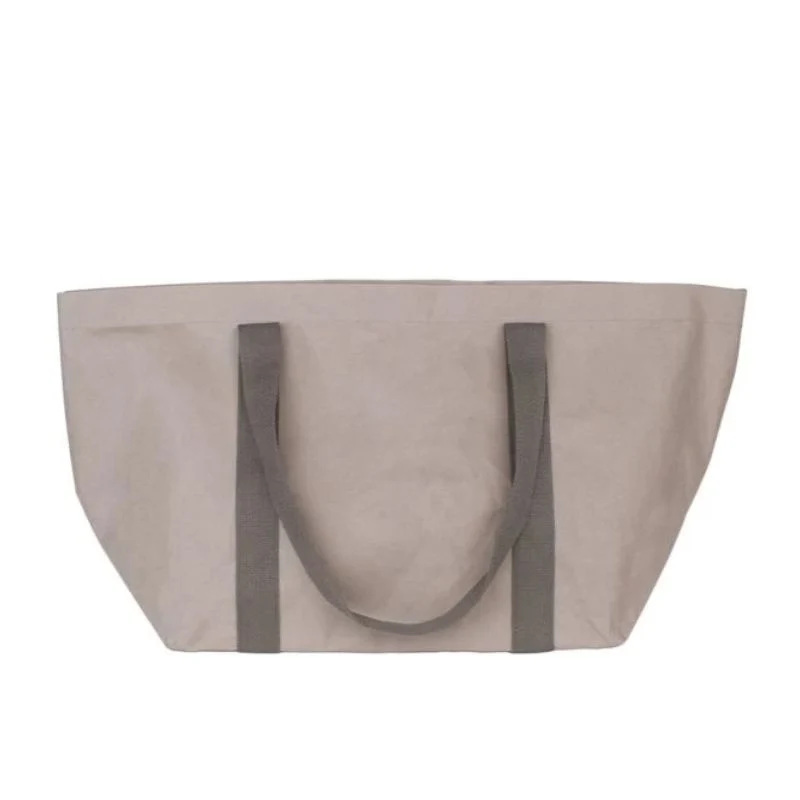 Borsa SPA e spiaggia in fibra di cellulosa, colore grigio, 60 x 15 x 40 cm