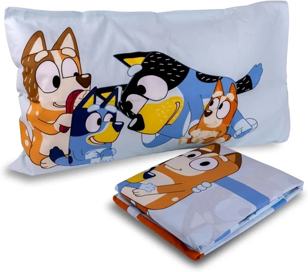 Completo letto 1 piazza Bluey in cotone di Hermet