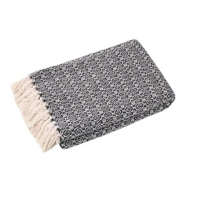 Copertina in cotone colore nero