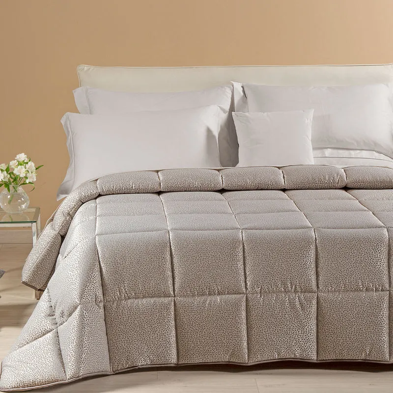 Trapunta in Piuma Perleè Barocco in Raso Jacquard 230 gr/mq