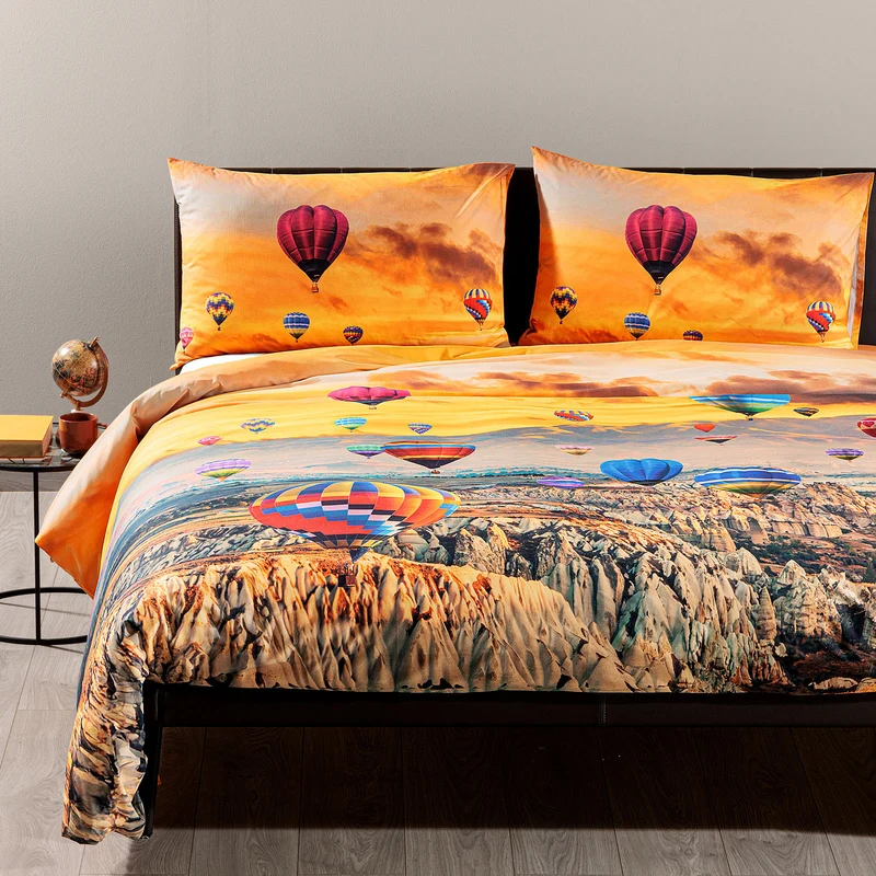 Copripiumino con federe Cappadocia Fotografico in Cotone