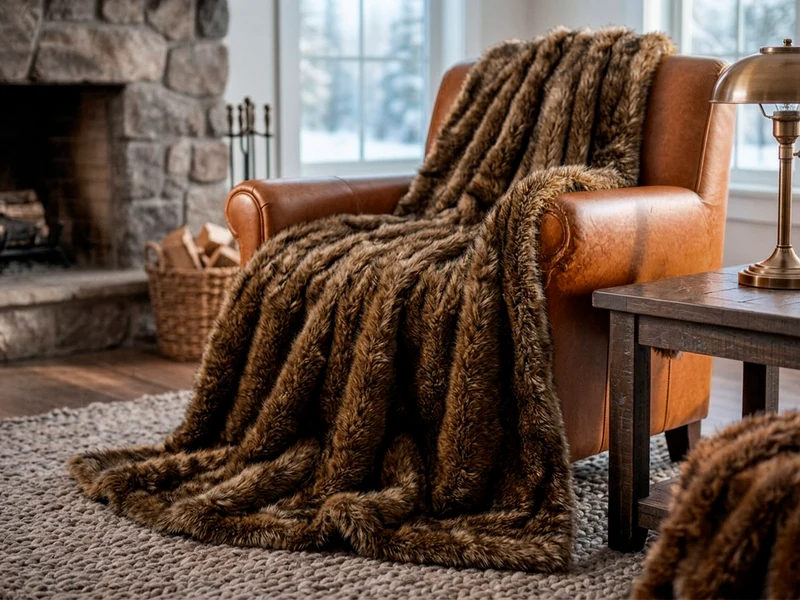 Plaid e coperta Fur Deluxe Daunex effetto pelliccia