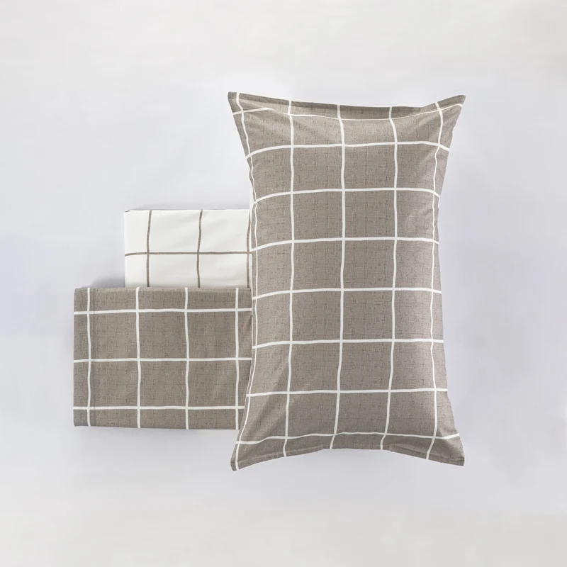 Completo lenzuola Milk quadri
