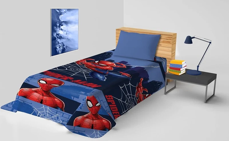 Copriletto Singolo Marvel in cotone Spider-Man Marvel di Hermet