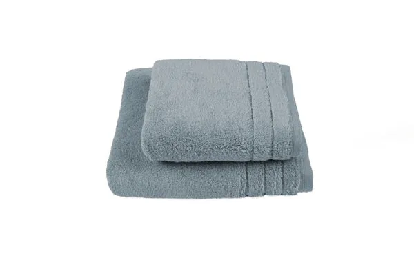 Coppia Asciugamani Soffio Cavalieri in Cotone 550 gr – Viso e Ospite OEKO-TEX
