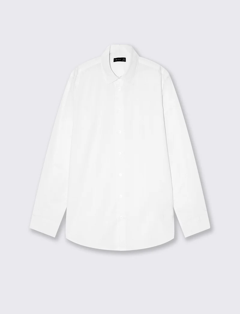 CAMICIA BASIC SLIM FIT EASY IRON - Bianco