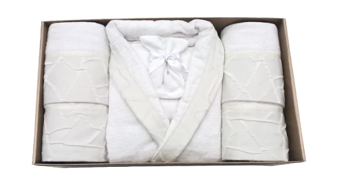 Set Bagno Esmeralda Neìth in Spugna 100% Cotone