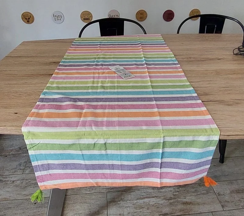 Runner Carioca 45x140 cm S&G Home Cotone con Nappine