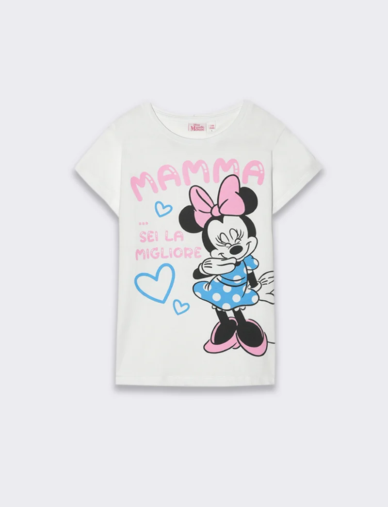 T-shirt Disney Minnie da bambina - Bianco