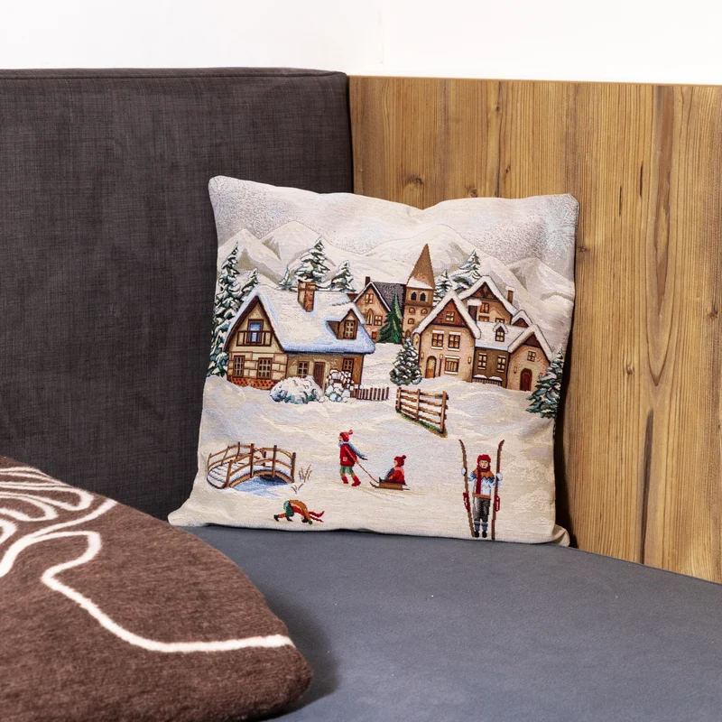 Federa cuscino Winter double-face misura 45x45 cm