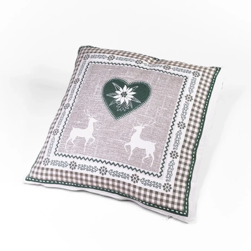 Fodera Cuscino Tirolese Cervino Double-Face