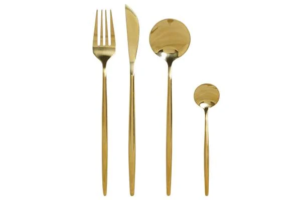 Set da 16 posate di Item International color dorato