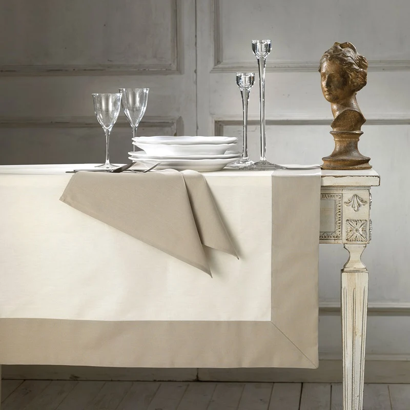 Servizio da Tavola Giada Piazza Pitti Firenze | Tovaglia in Cotone 100% con Tovaglioli