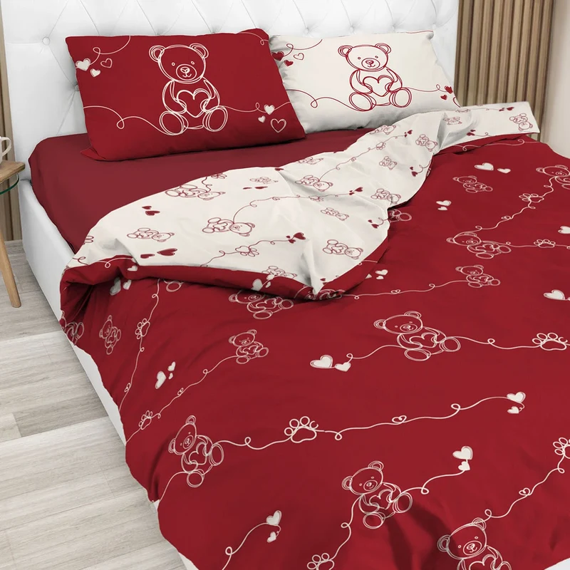Parure copripiumino Bear in 100% cotone Daunex