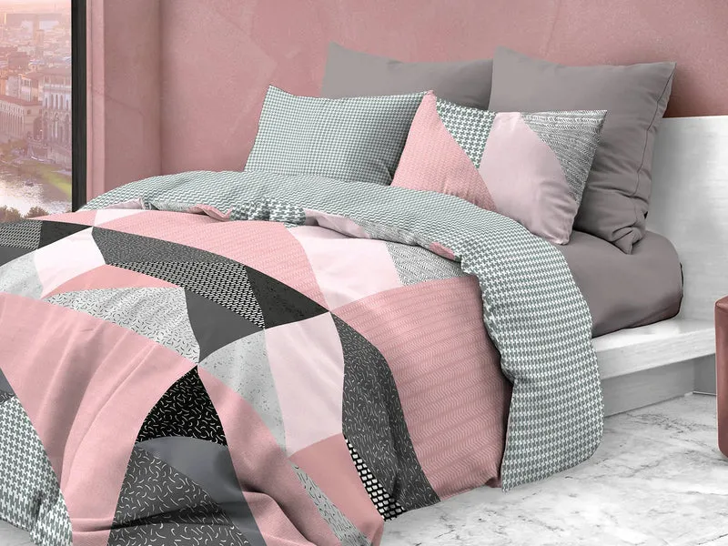 Parure copripiumino infinity in puro cotone Daunex, Astratto