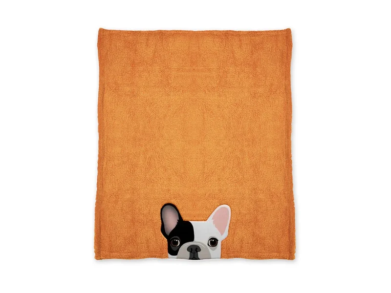 Plaid morbidotto sleep Daunex buddy misura 140 x 180 cm colore arancio