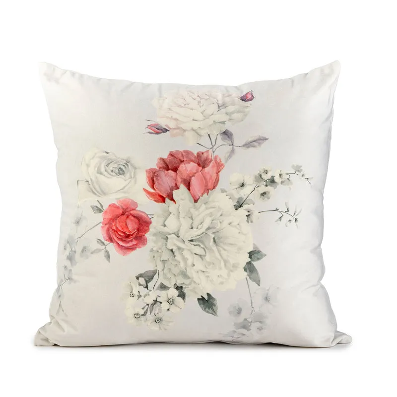 Cuscino arredo Giardino di Rose in Velluto 300 gr