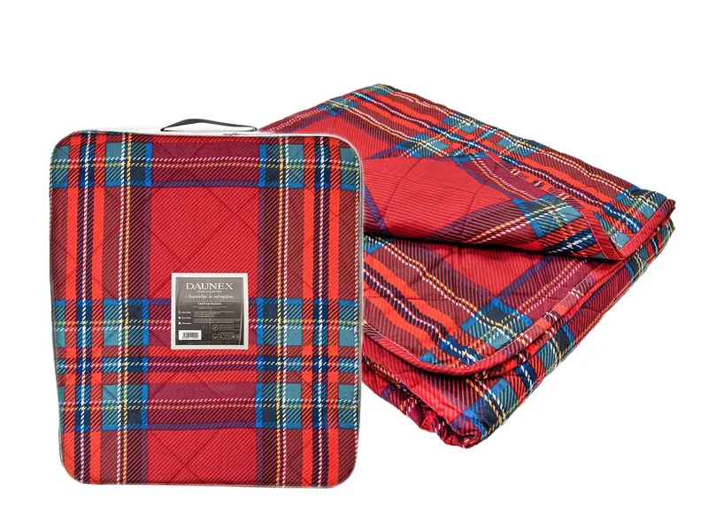 Trapuntino estivo tartan Daunex colore rosso