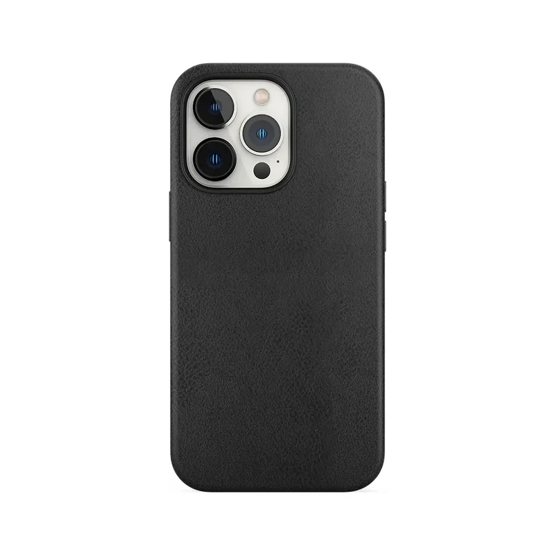 COVER IPHONE IN ECOPELLE MAGSAFE - BLACK