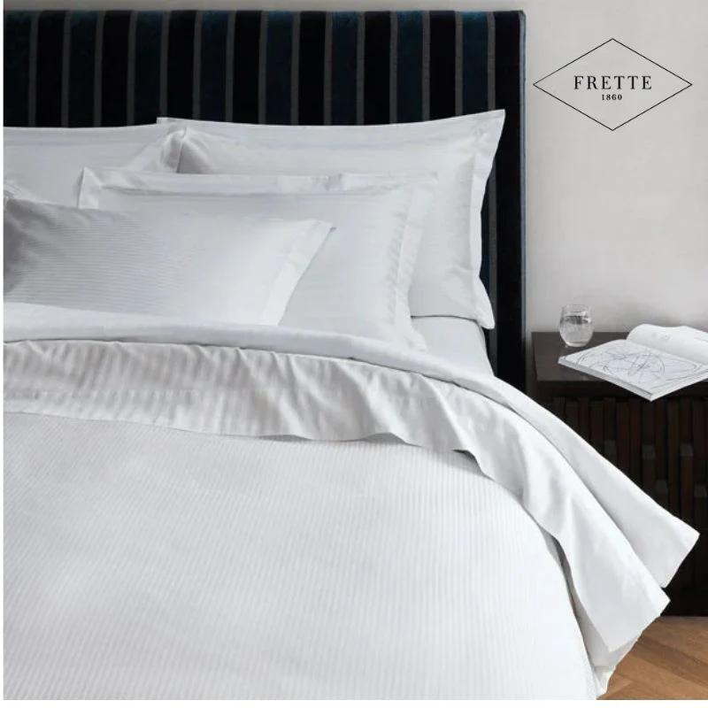 Lenzuolo Raso Rigato 300 fili cm 180x300 (singolo) - Frette
